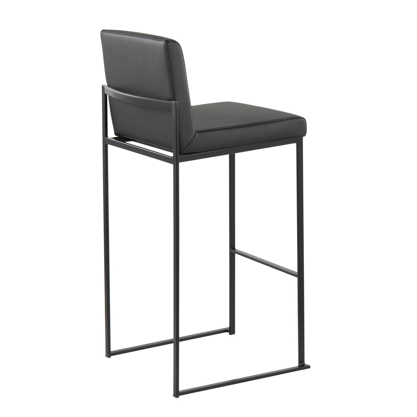 Fuji High Back 30" Fixed-Height Barstool - Set of 2