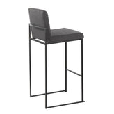 Fuji High Back 30" Fixed-Height Barstool - Set of 2