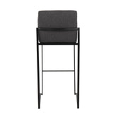 Fuji High Back 30" Fixed-Height Barstool - Set of 2