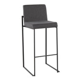 Fuji High Back 30" Fixed-Height Barstool - Set of 2
