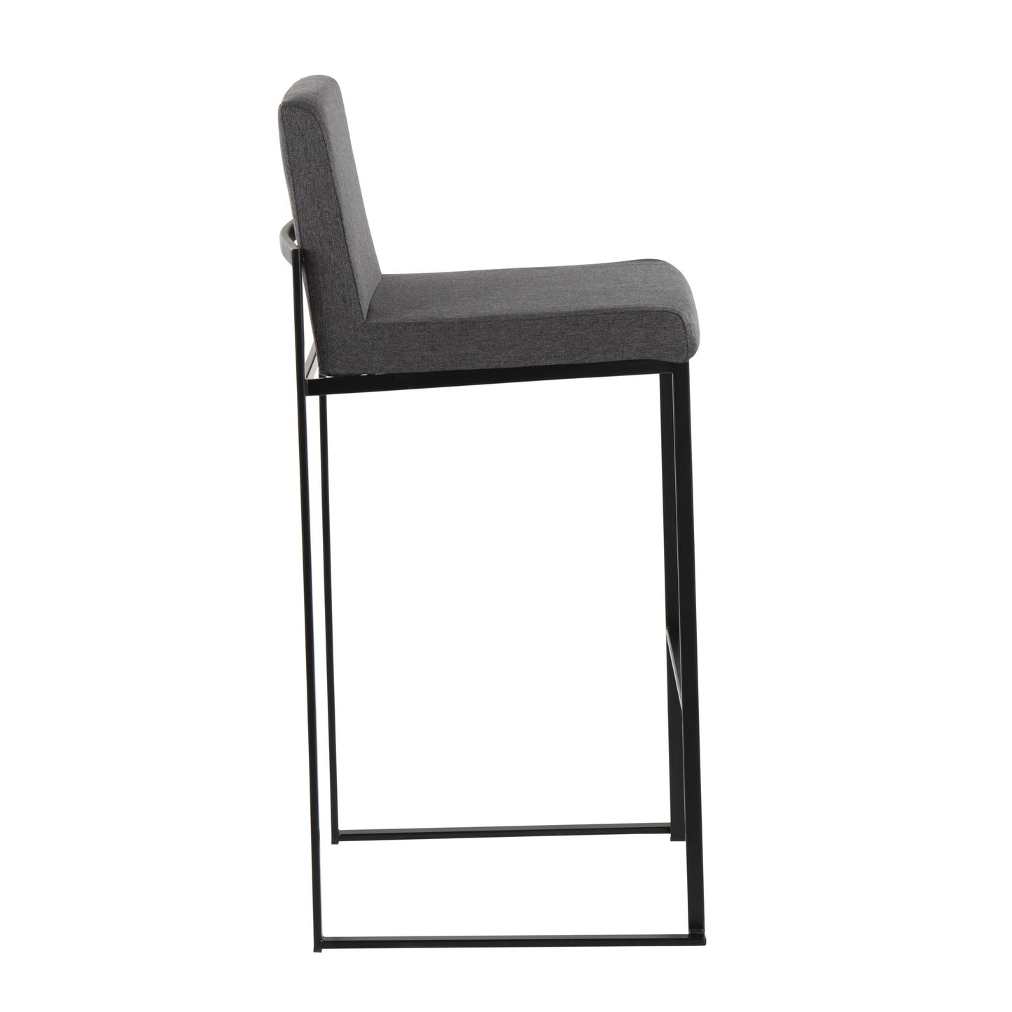 Fuji High Back 30" Fixed-Height Barstool - Set of 2