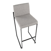 Fuji High Back 30" Fixed-Height Barstool - Set of 2