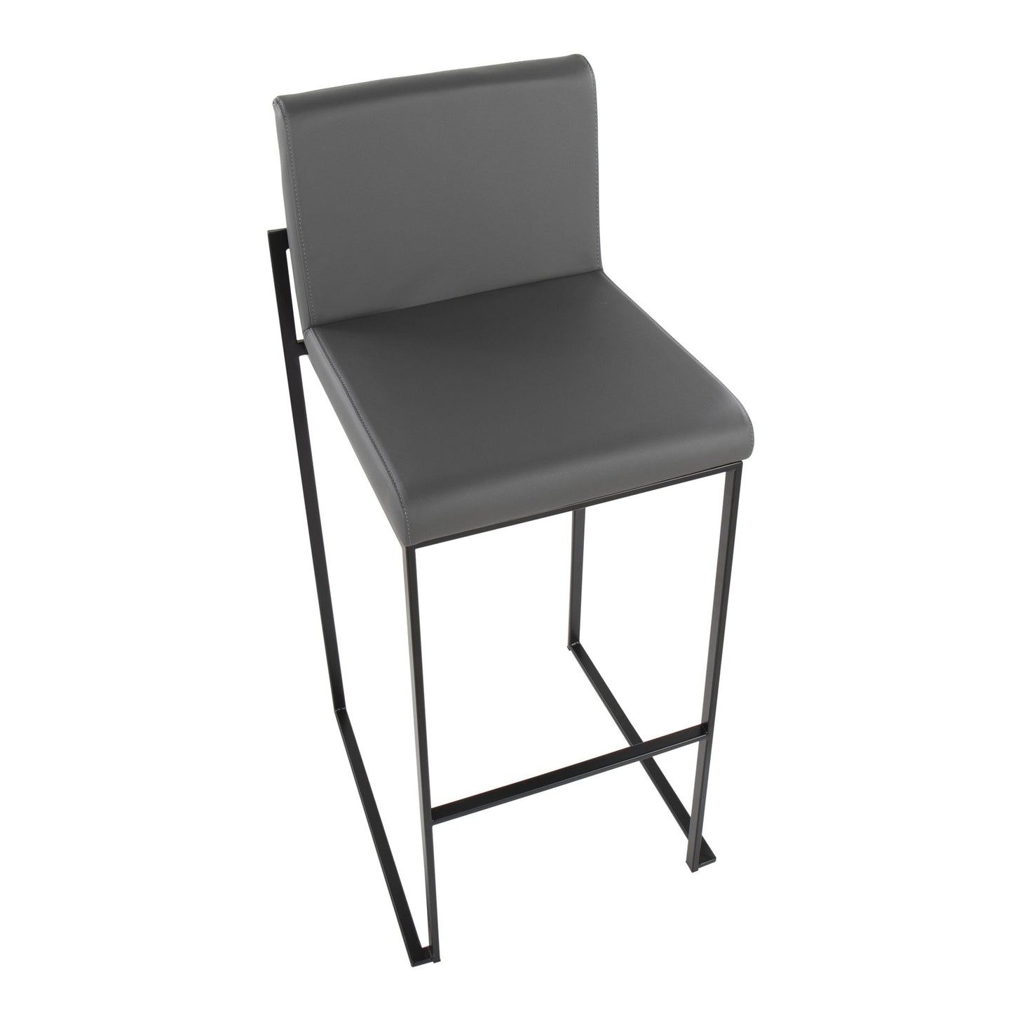 Fuji High Back 30" Fixed-Height Barstool - Set of 2