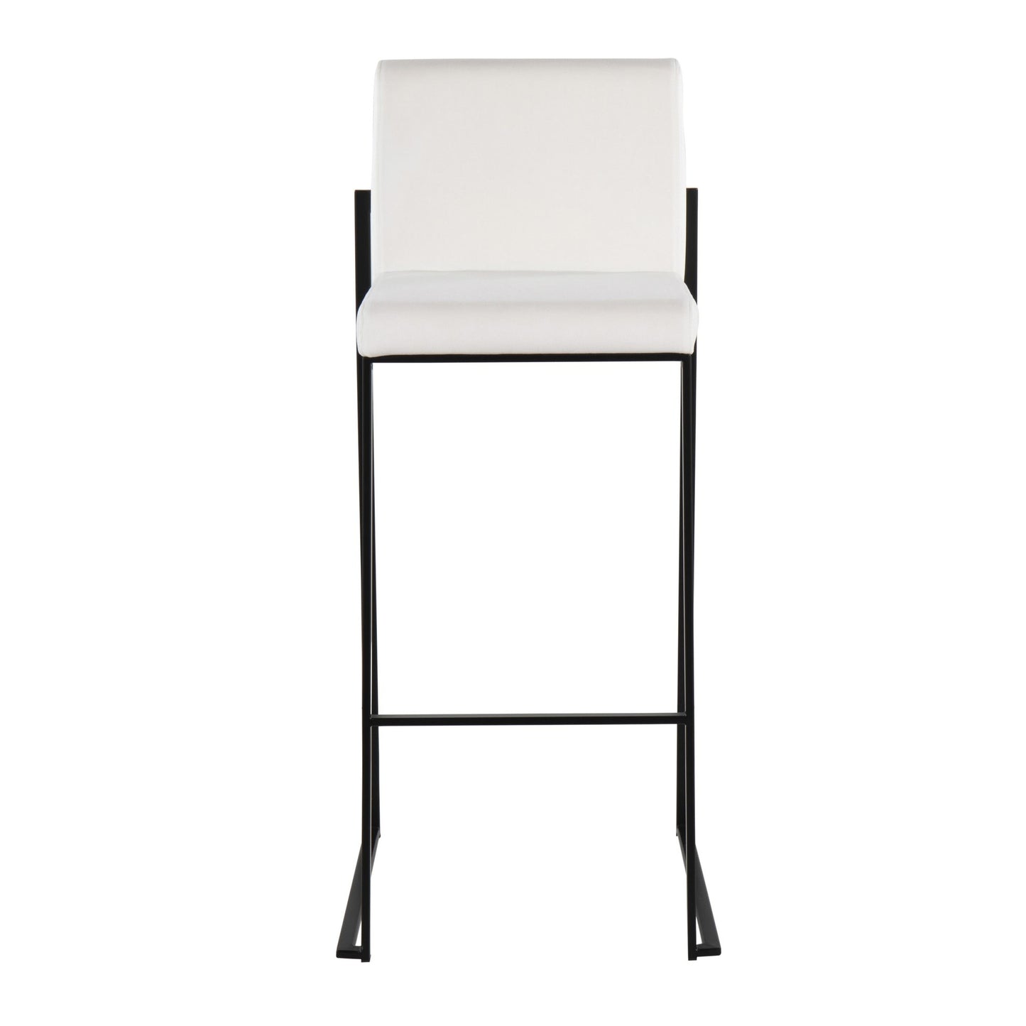 Fuji High Back 30" Fixed-Height Barstool - Set of 2