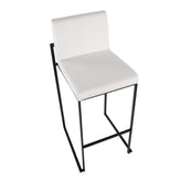 Fuji High Back 30" Fixed-Height Barstool - Set of 2
