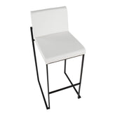 Fuji High Back 30" Fixed-Height Barstool - Set of 2