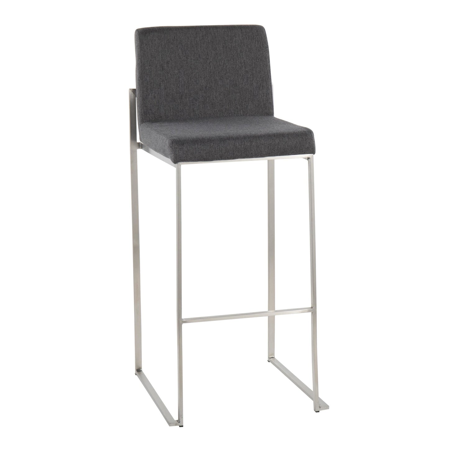 Fuji High Back 30" Fixed-Height Barstool - Set of 2