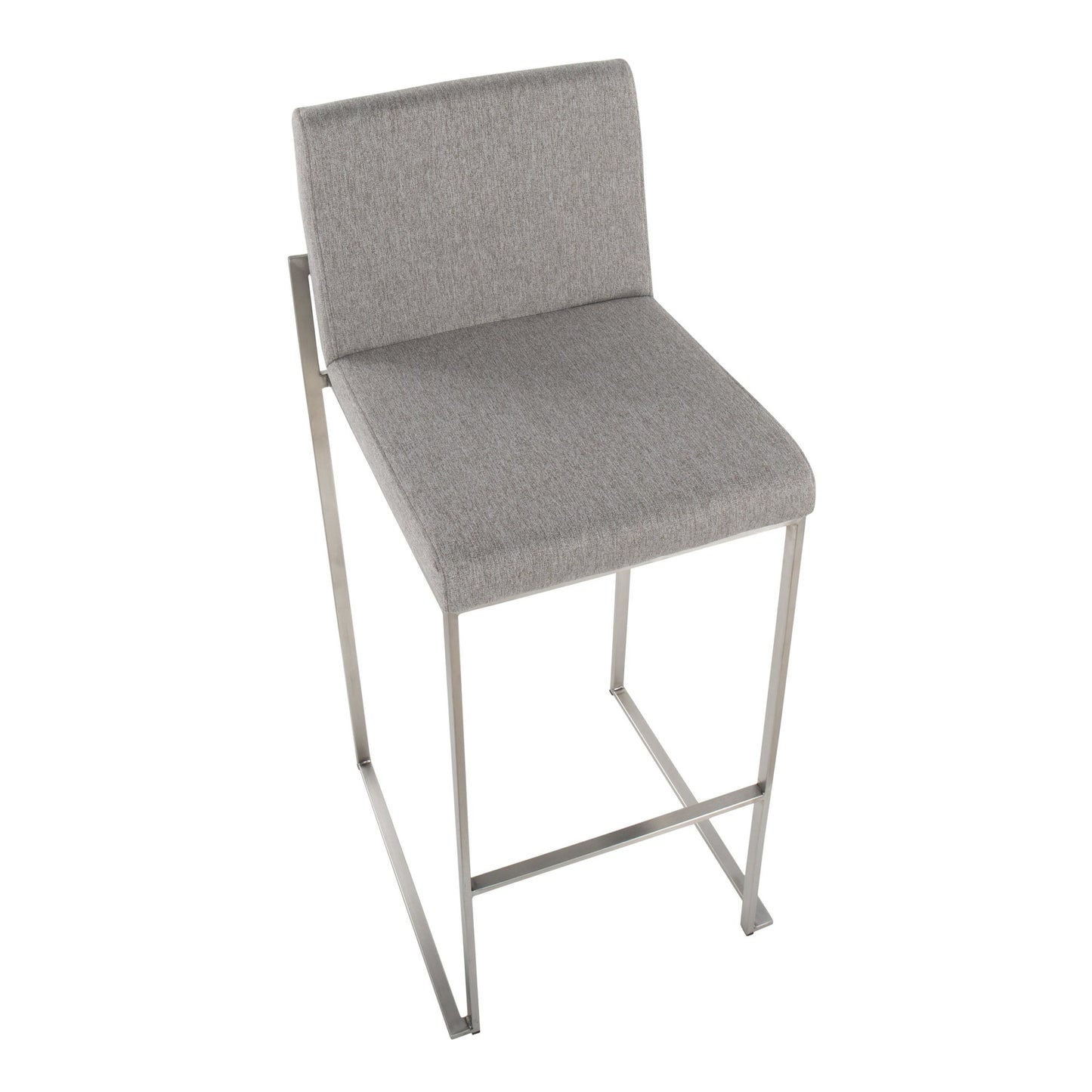 Fuji High Back 30" Fixed-Height Barstool - Set of 2