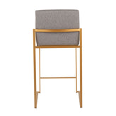 Fuji High Back 26" Fixed-Height Counter Stool - Set of 2