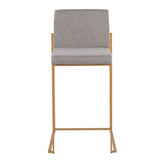 Fuji High Back 26" Fixed-Height Counter Stool - Set of 2