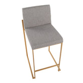 Fuji High Back 26" Fixed-Height Counter Stool - Set of 2