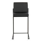 Fuji High Back 26" Fixed-Height Counter Stool - Set of 2