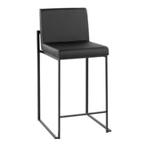 Fuji High Back 26" Fixed-Height Counter Stool - Set of 2