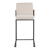 Fuji High Back 26" Fixed-Height Counter Stool - Set of 2
