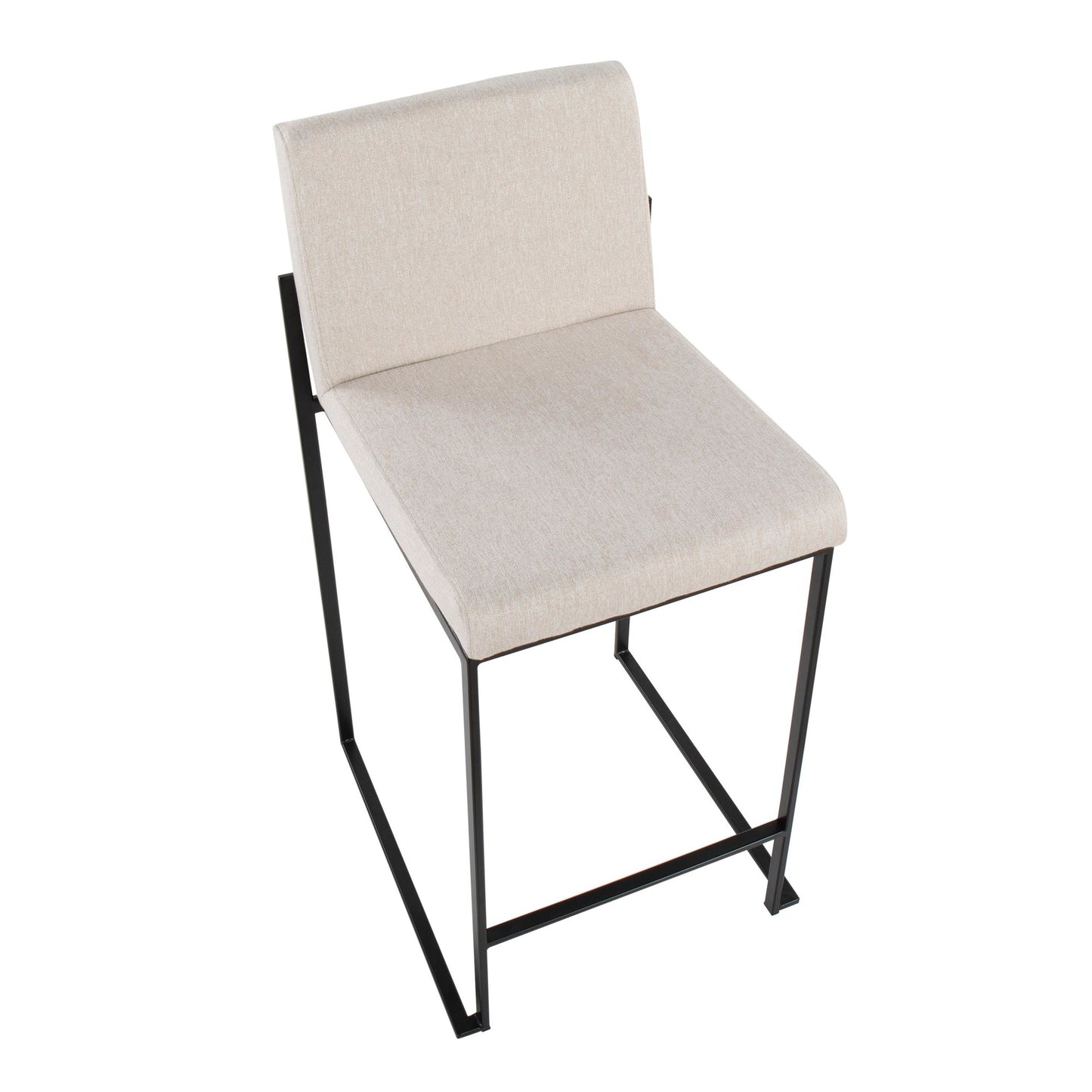 Fuji High Back 26" Fixed-Height Counter Stool - Set of 2