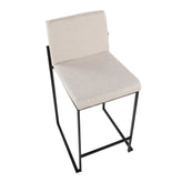 Fuji High Back 26" Fixed-Height Counter Stool - Set of 2