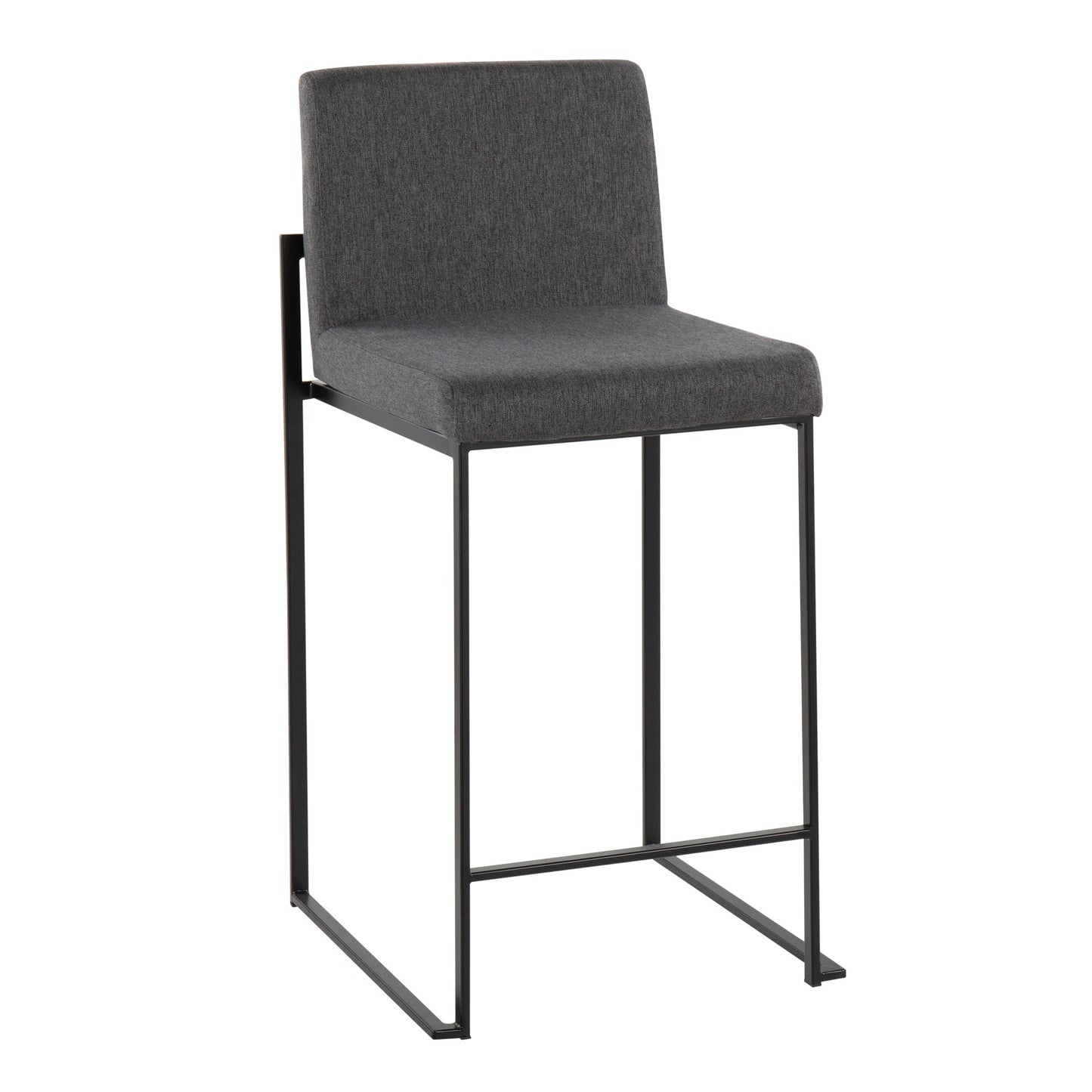 Fuji High Back 26" Fixed-Height Counter Stool - Set of 2