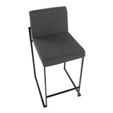 Fuji High Back 26" Fixed-Height Counter Stool - Set of 2