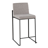 Fuji High Back 26" Fixed-Height Counter Stool - Set of 2