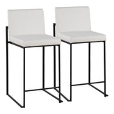 Fuji High Back 26" Fixed-Height Counter Stool - Set of 2