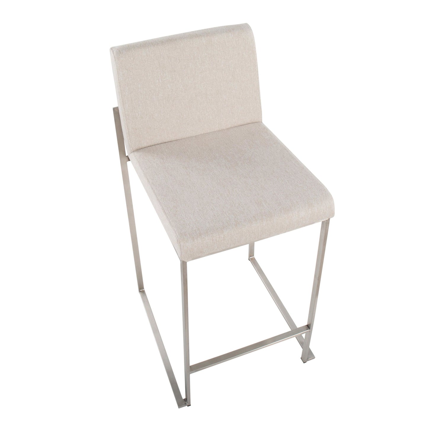 Fuji High Back 26" Fixed-Height Counter Stool - Set of 2