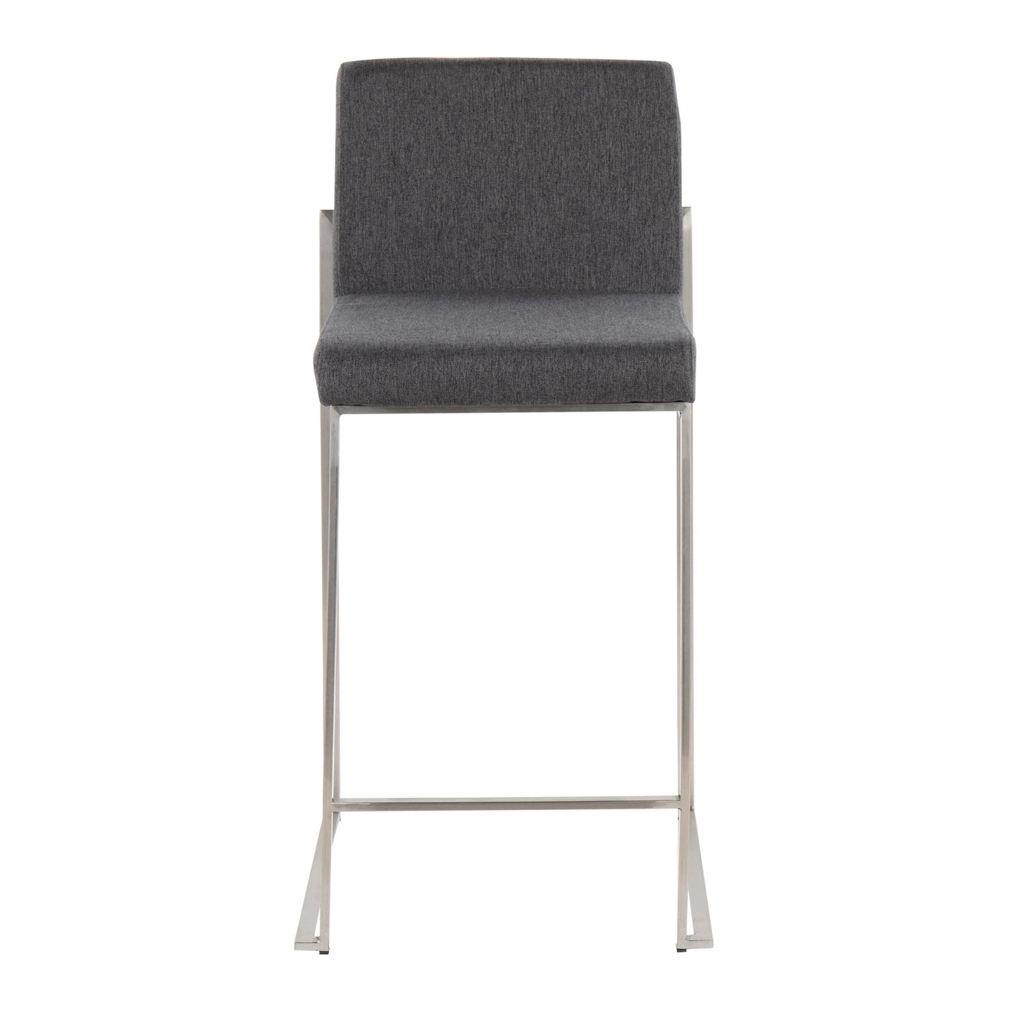 Fuji High Back 26" Fixed-Height Counter Stool - Set of 2