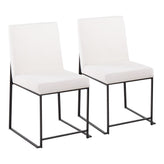 High Back Fuji Dining Chair - Set of 2