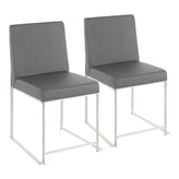 High Back Fuji Dining Chair - Set of 2