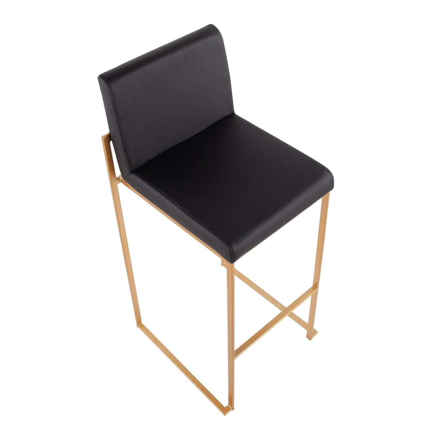 Fuji High Back 30" Fixed-Height Barstool - Set of 2