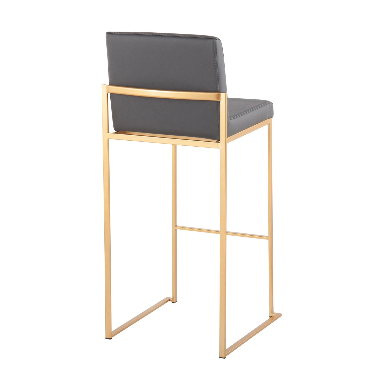 Fuji High Back 30" Fixed-Height Barstool - Set of 2
