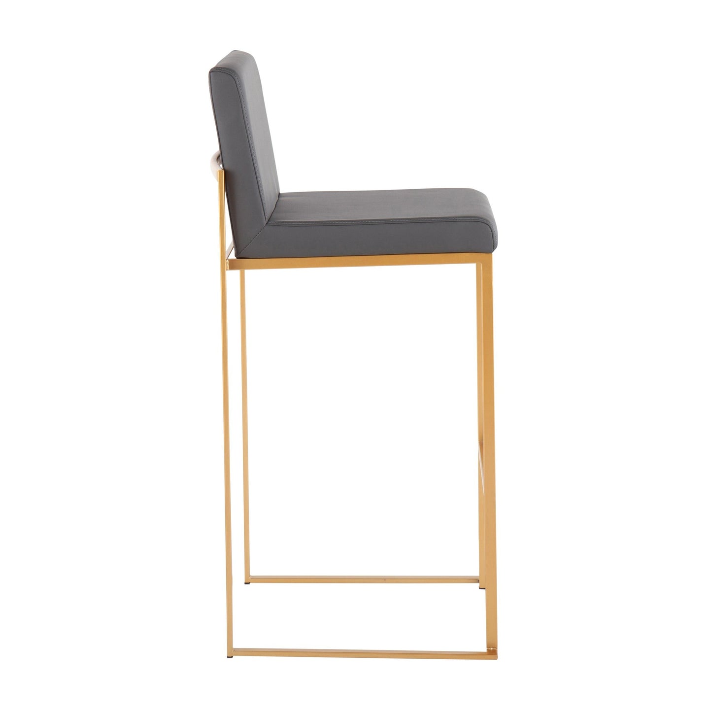 Fuji High Back 30" Fixed-Height Barstool - Set of 2