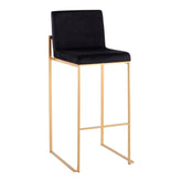 Fuji High Back 30" Fixed-Height Barstool - Set of 2