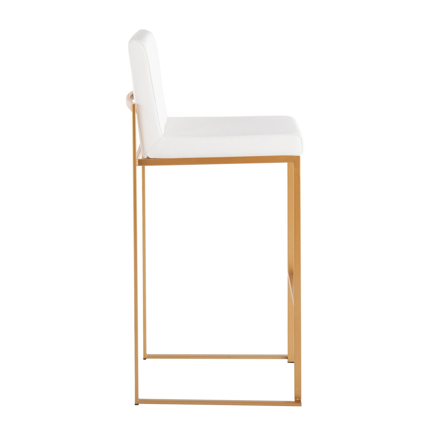 Fuji High Back 30" Fixed-Height Barstool - Set of 2