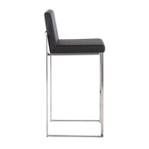 Fuji High Back 30" Fixed-Height Barstool - Set of 2