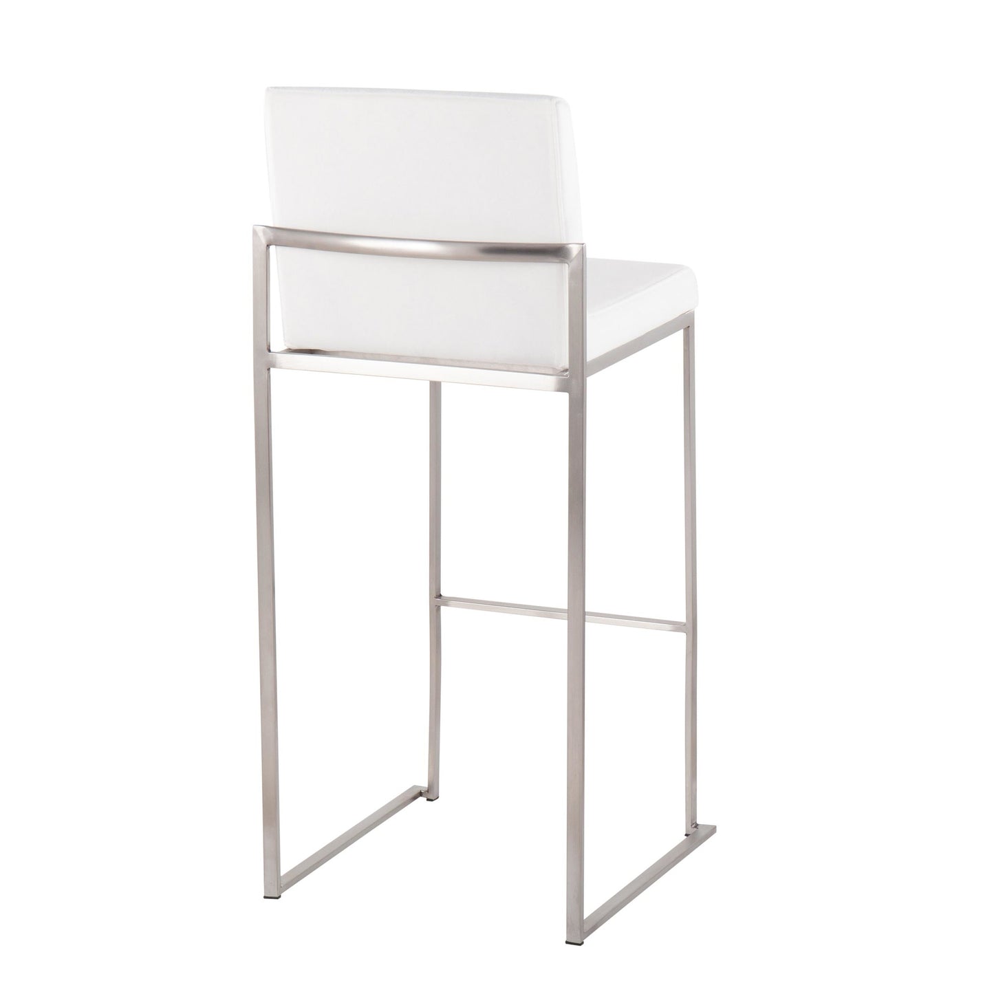 Fuji High Back 30" Fixed-Height Barstool - Set of 2