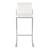 Fuji High Back 30" Fixed-Height Barstool - Set of 2