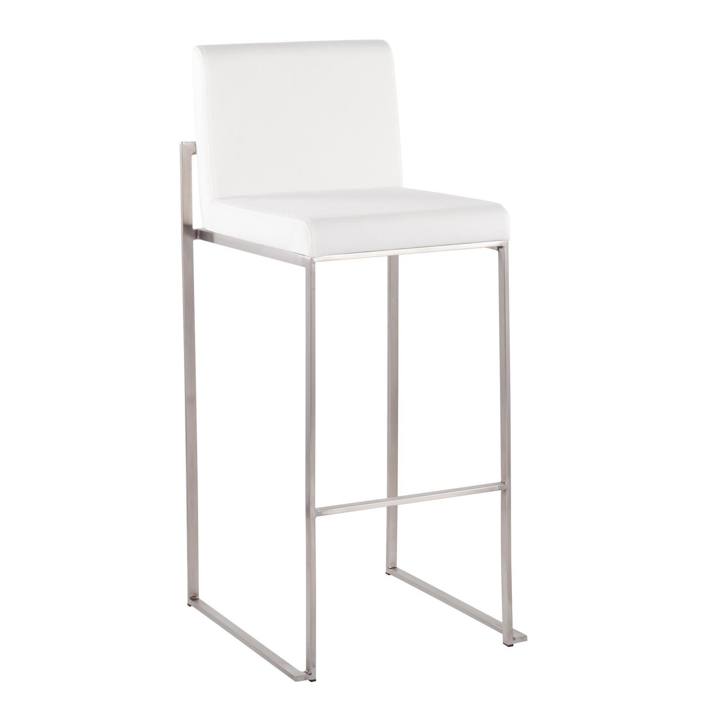 Fuji High Back 30" Fixed-Height Barstool - Set of 2