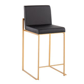 Fuji High Back 26" Fixed-Height Counter Stool - Set of 2