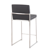 Fuji High Back 26" Fixed-Height Counter Stool - Set of 2