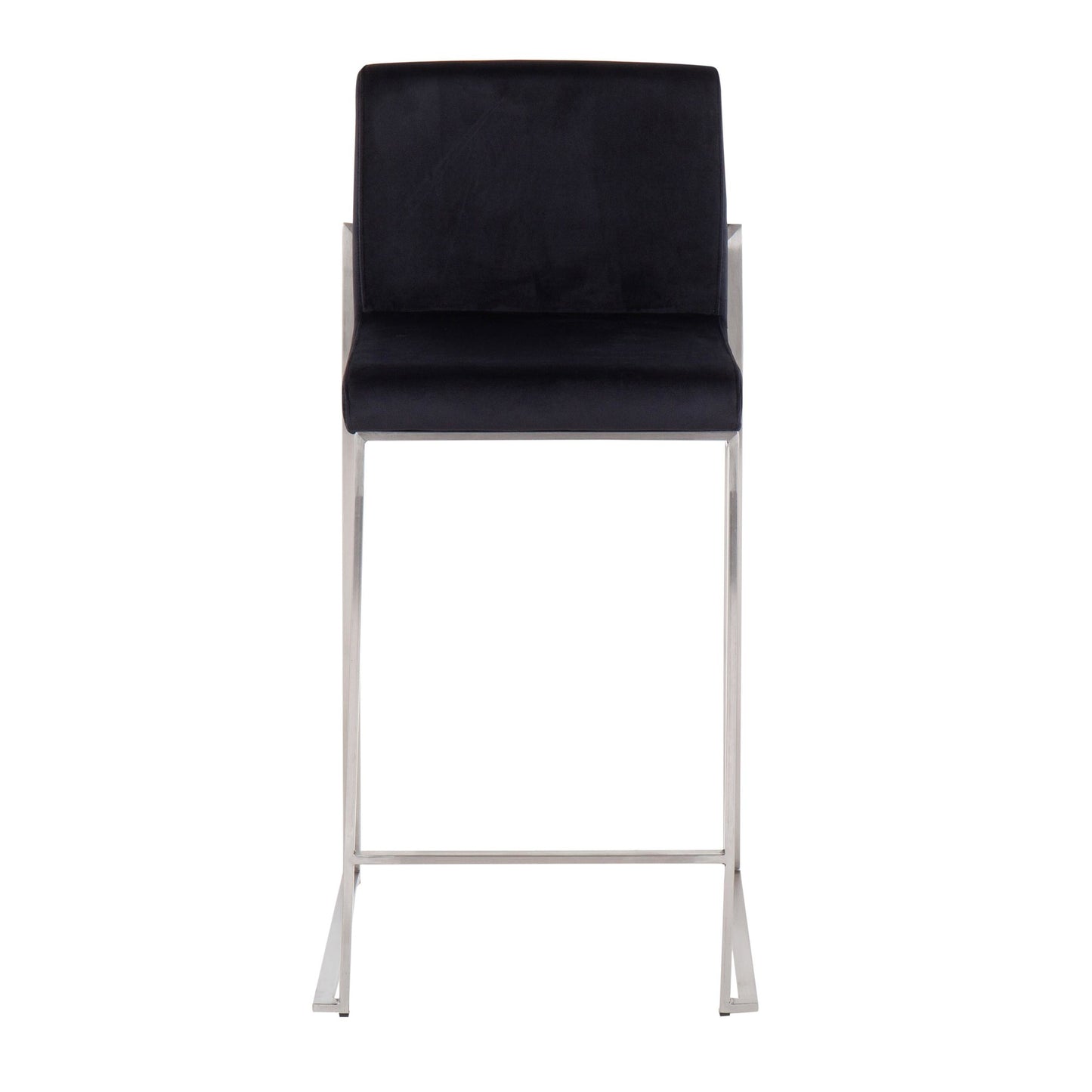 Fuji High Back 26" Fixed-Height Counter Stool - Set of 2