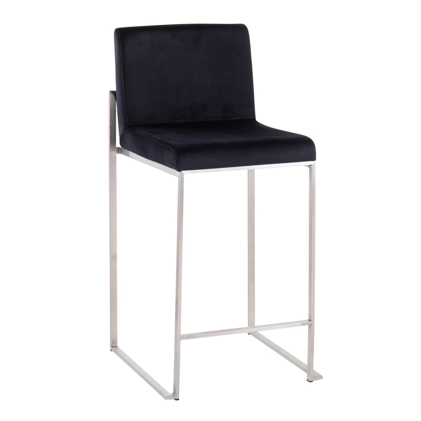 Fuji High Back 26" Fixed-Height Counter Stool - Set of 2