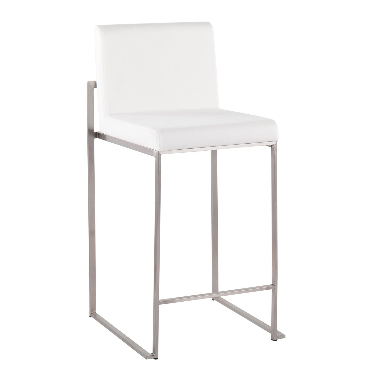 Fuji High Back 26" Fixed-Height Counter Stool - Set of 2