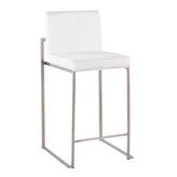 Fuji High Back 26" Fixed-Height Counter Stool - Set of 2