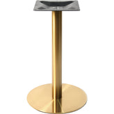 28" Round #304 Grade Brushed Gold Stainless Steel Outdoor Table Base