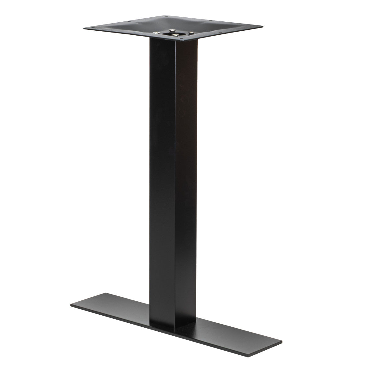 Outdoor Black Powder Coated Steel Square Table Base