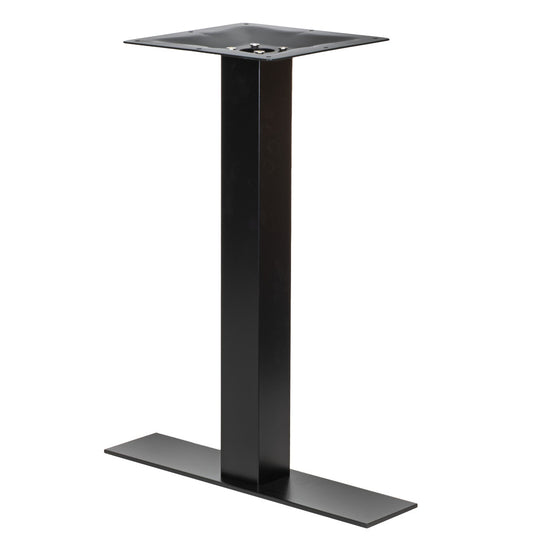 Outdoor Black Powder Coated Steel Square Table Base | Table Bases ...