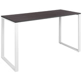 Kimberly Modern Commercial Grade Desk Industrial Style Computer Desk Sturdy Home Office Desk - 55"L - Rustic Gray