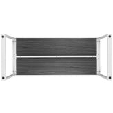 Kimberly Modern Commercial Grade Desk Industrial Style Computer Desk Sturdy Home Office Desk - 55"L - Rustic Gray