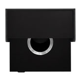 Dell Commercial Grade Trash Receptacle Enclosure for 32 Gallon Trash Cans with 8" Drop Hole and Upper Tray Shelf in Black