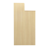 Dell Commercial Grade Trash Receptacle Enclosure for 32 Gallon Trash Cans with 8" Drop Hole and Upper Tray Shelf in Oak